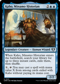 Kaho, Minamo Historian FOIL Commander Masters NM Creature Uncommon CARD ABUGames - Image 1