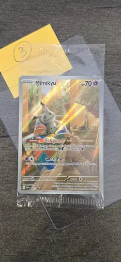 Mimikyu SVP 075 Black Star Promo Paldean Fates Pokemon Card SEALED - Image 3