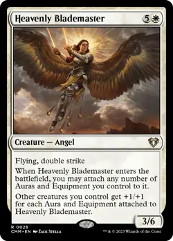 Heavenly Blademaster FOIL Commander Masters NM Creature Rare MAGIC CARD ABUGames - Image 1