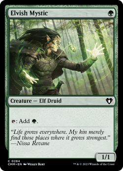 Elvish Mystic FOIL Commander Masters NM Creature Common MAGIC MTG CARD ABUGames - Image 1