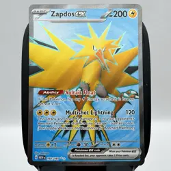 Pokemon 192/165 Zapdos ex Scarlet & Violet-151 Holo Ultra Rare Card Tcg 2023 - Image 1