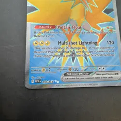 Pokemon 192/165 Zapdos ex Scarlet & Violet-151 Holo Ultra Rare Card Tcg 2023 - Image 3