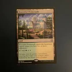 Magic: The Gathering Bountiful Promenade Rare Land Green White Baldur's Gate - Image 1