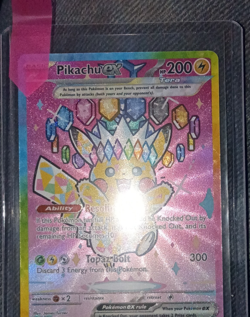Pokemon Pikachu ex Tera Full Art Holo EX 200 HP Card English - Image 1