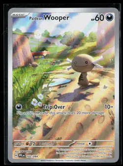 Paldean Wooper 102/094 Illustration Rare Phantasmal Flames Pokemon NM - Image 1