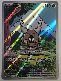 Pokemon TCG Pinsir 168/167 Twilight Masquerade Illustration Rare 2024 NM - Image 2