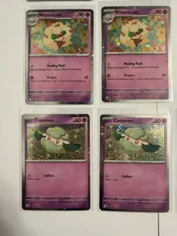 Pokemon TCG LOT OF 12 Phantasmal Flame Promo Cards Whimsicott 019 & Cottonee 018 - Image 5
