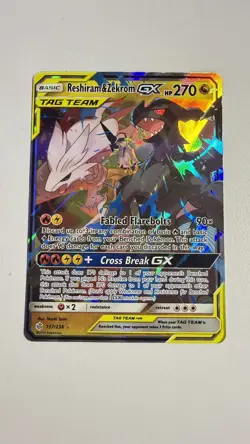 Pokemon TCG Reshiram & Zekrom GX 157/236 Cosmic Eclipse Tag Team - Image 1