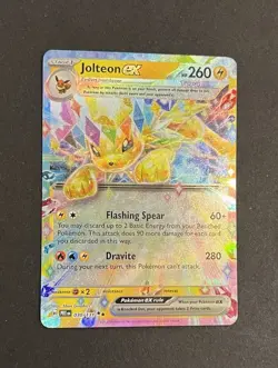 Pokemon Jolteon ex 030/131 Prismatic Evolutions Double Rare Holo Near Mint - Image 3