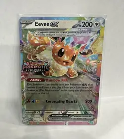 Pokemon TCG Eevee ex EX Promo Holo Prismatic Evolutions 075/131 200 HP aky CG - Image 1