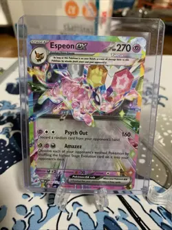 Espeon EX Prismatic Evolutions Pokemon TCG Card 034/131 Double Rare - Image 1