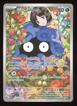 2026 Pokemon Mega Evolution Ascended Heroes Erika's Tangela Secret Rare #218/217 - Image 1