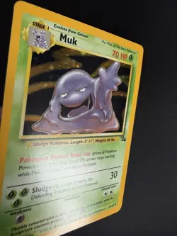Muk Holo Fossil Pokemon 13/62 Rare WOTC English Near Mint - Image 3