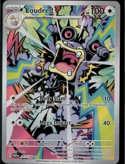 Loudred 212/182 Illustration Rare Paradox Rift Pokemon Near Mint - Image 1