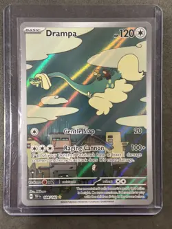 Pokemon TCG Drampa Full Art Holo Card 184/162 Temporal Forces Illustration Rare - Image 1