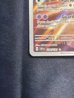 2024 Pokemon Surging Sparks Mesprit 204/191 Illustration Rare Full Art - Image 5