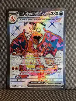 Pokemon TCG Charizard EX Obsidian Flames Holo Ultra Rare Card 215/197 | NM + - Image 1
