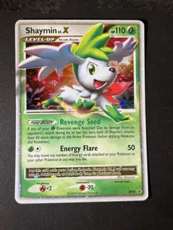 Pokemon - SHAYMIN LV.X DP39 Black Star Promo Holo Bleed ENG 2009 | EXC - Image 1