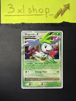 Pokemon - SHAYMIN LV.X DP39 Black Star Promo Holo Bleed ENG 2009 | EXC - Image 2