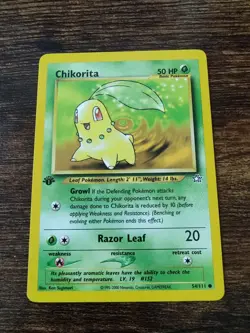 Pokemon Neo Genesis 1st Edition Chikorita 54/111 Non Holo NM-MINT - Image 1