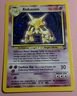Pokemon Alakazam Base Set 2 #1/130 - LP - Image 1