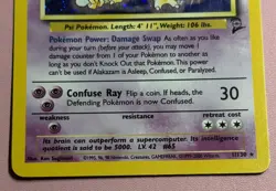 Pokemon Alakazam Base Set 2 #1/130 - LP - Image 3