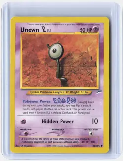 Unown [L] 86/105 Common Neo Destiny Pokemon Near Mint - Image 1