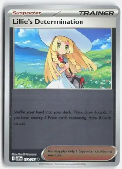 Lillie's Determination 192/217 (Reverse Holo) ME: Ascended Heroes Pokemon NM - Image 1