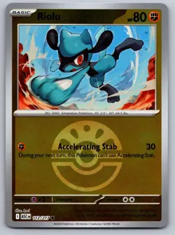 RIOLU (FRIEND BALL) 112/217 REVERSE HOLO C POKEMON ASCENDED HEROES NM/M - Image 1