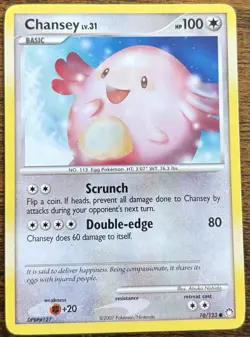 Chansey #76 - Pokemon Mysterious Treasures - Lightly Played - Image 1