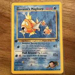 Giovanni's Magikarp - 1st Edition - 73/132 Gym Challenge - Pokemon TCG - 2000 - Image 1