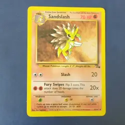 Pokemon Card - Sandslash - Fossil set - Image 1