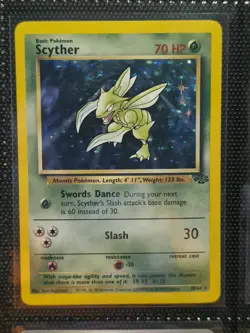 1999 Pokemon Jungle Scyther 10/64 Holo Rare - Vintage WOTC - Original Print - Image 1