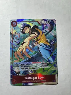Trafalgar Law OP14-009 SR Alternate Art One Piece TCG The Azure Sea's Seven NM - Image 1