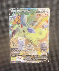 Pokemon TCG Tyranitar v Alternative Art Battle Styles Card 155/163 NM - Image 1