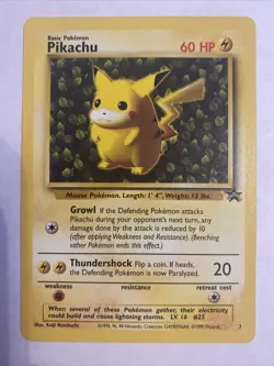 Pikachu - Black Star Promo - #1 - EXC / NM Condition - Collectible Pokemon Card - Image 1