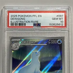 Dewgong 097/094 Me02: Phantasmal Flames Illustration Rare PSA 10 Pokemon Card - Image 2
