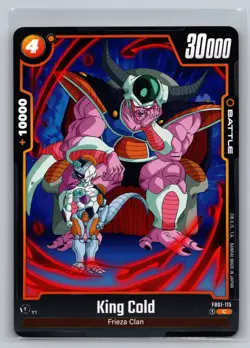 Dragon Ball Super Card Game #FB01-115 King Cold - Image 1