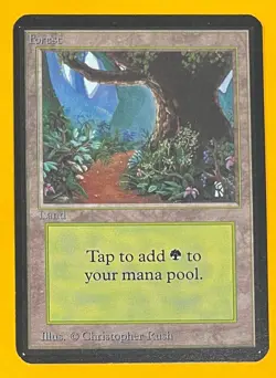 MTG FOREST Alpha (OldManMTG 013-618) - Image 1