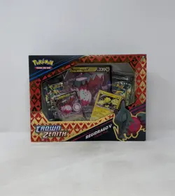 Pokemon TCG Sword & Shield Crown Zenith Regidrago V Collection Sealed Box - Image 1