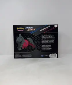 Pokemon TCG Sword & Shield Crown Zenith Regidrago V Collection Sealed Box - Image 3