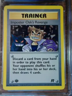 2000 Pokemon Team Rocket Imposter Oak's Revenge 76/82 1st Ed CGC 9 MINT WOTC - Image 3