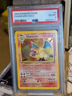 1999 Pokemon Base Set Charizard Holo 4/102 PSA 6 EX-MT - Original Owner - No BS2 - Image 1