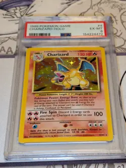 1999 Pokemon Base Set Charizard Holo 4/102 PSA 6 EX-MT - Original Owner - No BS2 - Image 4