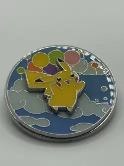 Official Pokemon Flying & Surfing Pikachu 25th Celebrations Pin 2021 - Image 1