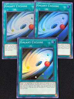 YUGIOH GALAXY CYCLONE SESL-EN044 1ST SUPER X3 (NM) - Image 1