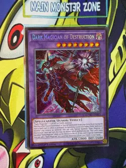 Yugioh! Dark Magician of Destruction MZMU-EN011 Secret Rare 1st Ed NM - Image 1