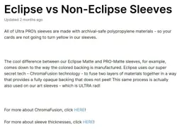 Ultra Pro - Eclipse Matte Small Sleeves 60 Pack - Arctic White - Yugioh Vanguard - Image 4