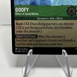 Disney Lorcana Goofy - Ghost of Jacob Marley 83/204 Winterspell Super Rare Foil - Image 5