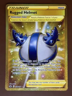 Rugged Helmet (Secret) #228/198 SWSH06: Chilling Reign Pokemon Card TCG - Image 1